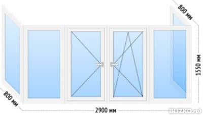 Балкон пластиковый veka 3,7х1,55 м. комплектация "стандарт" .