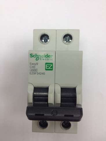 Выключатель автоматический двухполюсный С 40А Schneider Electric EZ9F34240