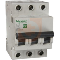 Выключатель автоматический трехполюсный С 25А Schneider Electric EZ9F34325