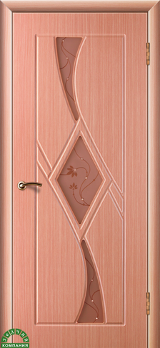 Дверь межкомнатная Зодчий Кристалл 3 (Цвет: Лен)