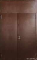 Дверь техническая специализированная распашная с фрамугой