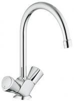  
Costa S Смеситель для кухни, двухвентильный
 
Бренд – Grohe
Название – смеситель
Назначение - для кухни
Тип смесителя по принципу смешивания воды - двухвентильный
Монтаж – на изделие
Покрытие (цвет) - хром
Донный клапан - нет
Дополнительная информация -