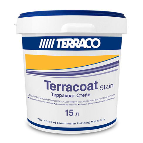 Краска Акриловое цветное защитное покрытие Terraco Terracoat Stain