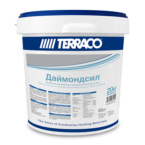 Прозрачное защитное покрытие/грунтовка для пола Terraco Diamondseal