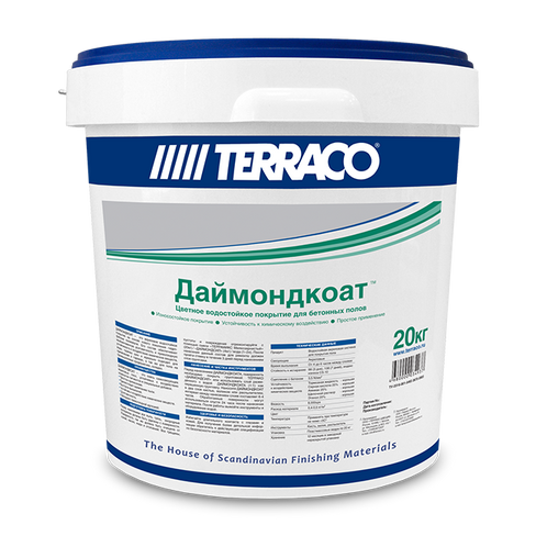 Цветное акриловое покрытие для пола Terraco Diamondcoat