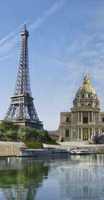 Обои виниловые Latte (Латте) с фотопечатью "Город Париж" 1200х2300 мм