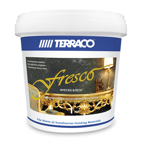 Прозрачное покрытие с цветным мерцанием Terraco Fresco Pearlesent