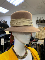 Шляпа женская фетровая, цв.мокко