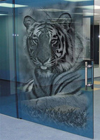 Стеклянная перегородка для офиса Тигр