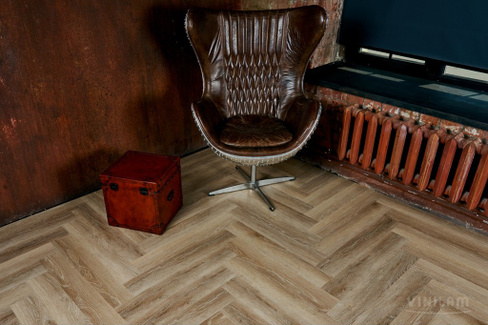 Виниловый пол Vinilam Parquet Herringbone IS11166 Классический Паркет