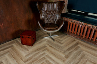 Виниловый пол Vinilam Parquet Herringbone IS11166 Классический Паркет