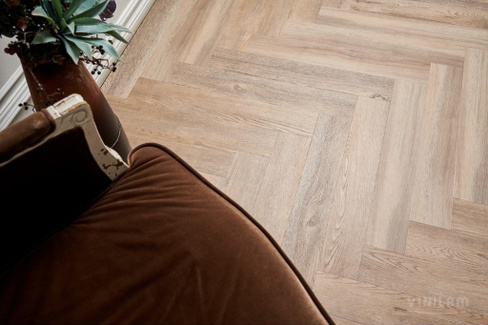 Виниловый пол Vinilam Parquet Herringbone IS11133 Северный Паркет