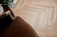 Виниловый пол Vinilam Parquet Herringbone IS11133 Северный Паркет