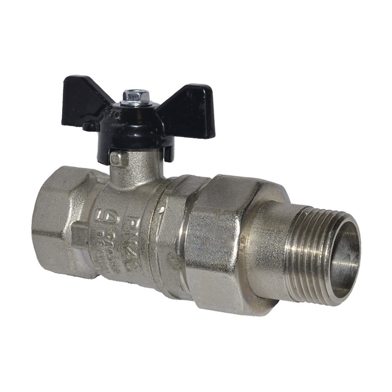 Кран шаровый PN40 3/4\" В/Н со сгоном бабочка от компании Ангарастрой ...