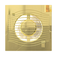 Вентилятор осевой вытяжной 100 Эра слим 4С золото с обратным клапаном
