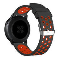 Ремешок DF для Galaxy Watch Active/Active2/Amazfit GTR 1.2 42мм/GTS 1.65 sSportBand-01 Black-Red