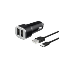 АЗУ Deppa 2USB 2.4A + кабель USB - Micro USB (11283) Black