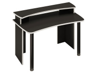 Компьютерный стол СКЛ-Софт140+НКИЛ140 Черный / Белый
