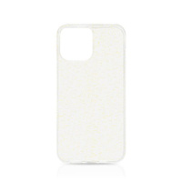 Накладка силикон DF для iPhone 13 Pro Max Прозрачная с блестками
