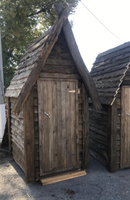 Туалет дачный, деревянный, (в собранном виде), размер 1200*1500*2500 мм