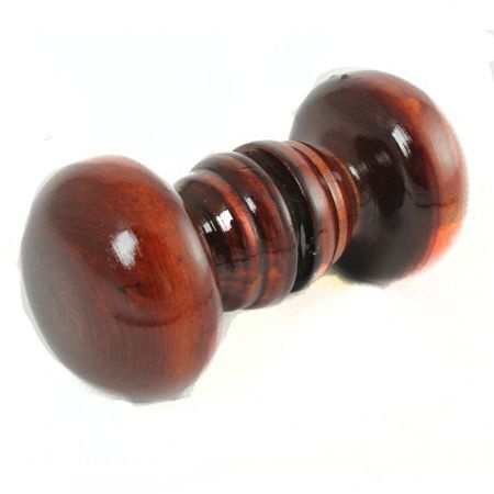 Ручка кнопка деревянная классика большая темная 1-0711 БКТ