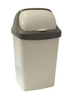 Контейнер для мусора Idea Ролл Топ М2465, 9л. мраморный