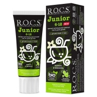 R.O.C.S. Junior - Черная зубная паста "Кокос и ваниль", 74 г