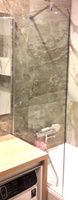 Шторка на ванну Oporto Shower 804-2 50x140 стационарная прозрачное стекло (804-2/50)