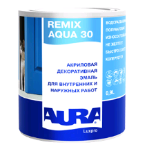 Эмаль акриловая AURA Luxpro REMIX AQUA 30 база TR 0,9л