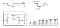 Раковина Roca The Gap 70x46 см 3279A7000