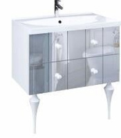 Тумба с раковиной Verona Square 80П 2в.я. Mirror Marka One У83235