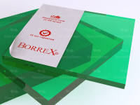 Монолитный поликарбонат Borrex 2 мм зеленый 2050*3050