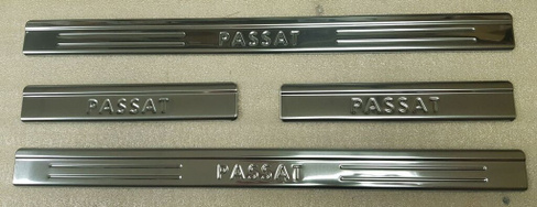 Накладки на пороги Omsa (4 шт, сталь) VW Passat B6 2005-2010