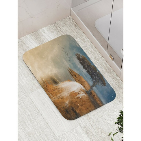 Противоскользящий коврик для ванной, сауны, бассейна JOYARTY Звездный водопад