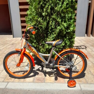 Велосипед детский 18 Black Aqua цвет оранжевый