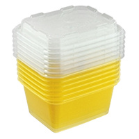 Набор контейнеров БЕРОССИ Zip mini для заморозки 6 шт 0,35л лимон пластик