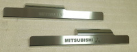 Накладки на внутр пороги Nataniko (2 шт, сталь) Mitsubishi ASX FL 2012+