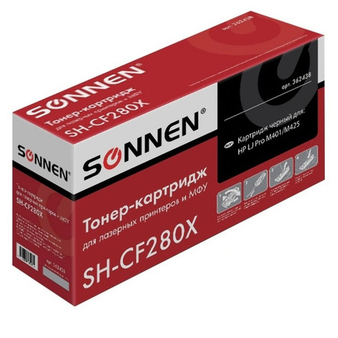 Лазерный картридж для HP LaserJet Pro M401/M425 SONNEN SH-CF280X
