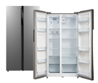 Холодильник двухкамерный Бирюса SBS 587 I на 510 литров нержавеющая сталь