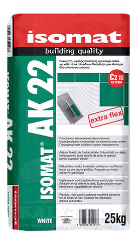 Полимерцементный клей для плитки ISOMAT AK 22