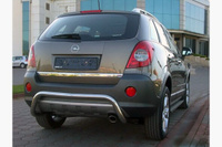 Задняя защита D60 Omsa (нерж. сталь) Opel Antara 2006-2017