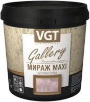 Декоративная штукатурка ВГТ Gallery Мираж Maxi 1 кг серебристо белая