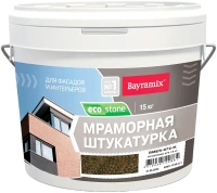 Мраморная штукатурка для фасадов и интерьеров Bayramix Ecostone 15 кг №972