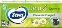 Платочки бумажные Zewa Deluxe Aroma Camomile Comfort 10 пачек * 10 платочков в пачке