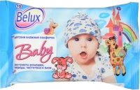 Салфетки влажные детские Belux Baby Экстракты Ромашки Череды Чистотела и Алоэ 15 салфеток в пачке