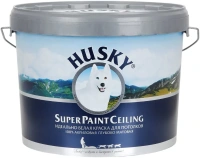 Идеально белая краска для потолков 100% акриловая Хаски Super Paint Ceiling 10 л белая до 20°C