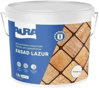 Декоративно защитная лазурь для древесины Aura Аура Fasad Lazur 2.5 л орех