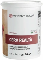 Воск для известковых декоративных покрытий Vincent Decor Cera Realta 1 л