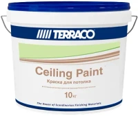 Краска для потолка Terraco Ceiling Paint 10 кг белая