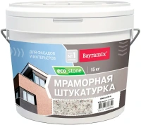 Мраморная штукатурка для фасадов и интерьеров Bayramix Ecostone 15 кг №976